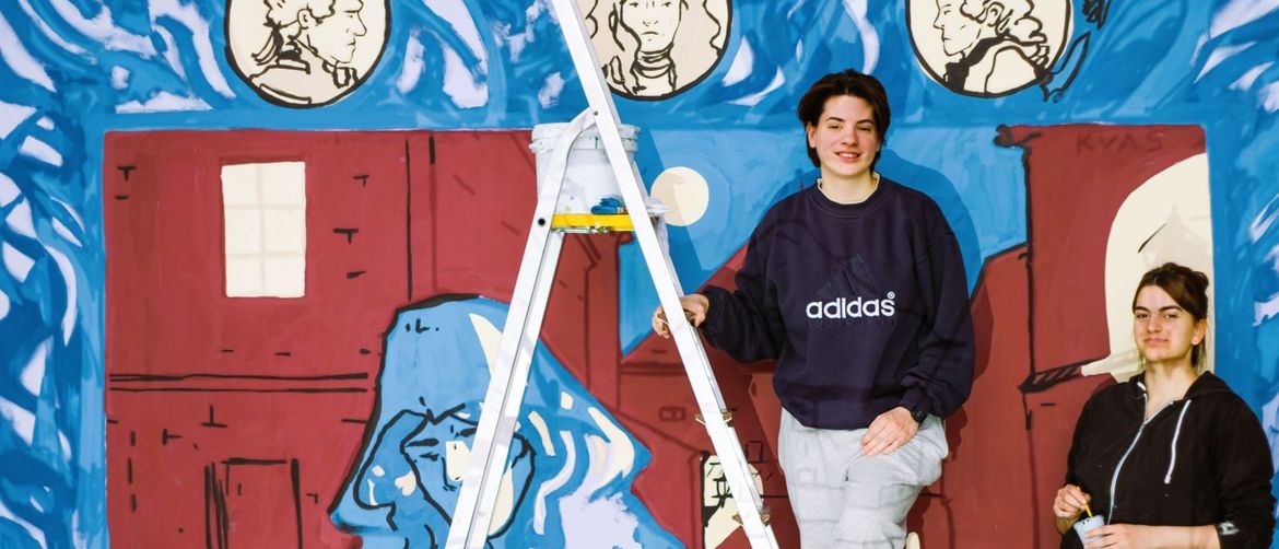 Studentice oslikale mural