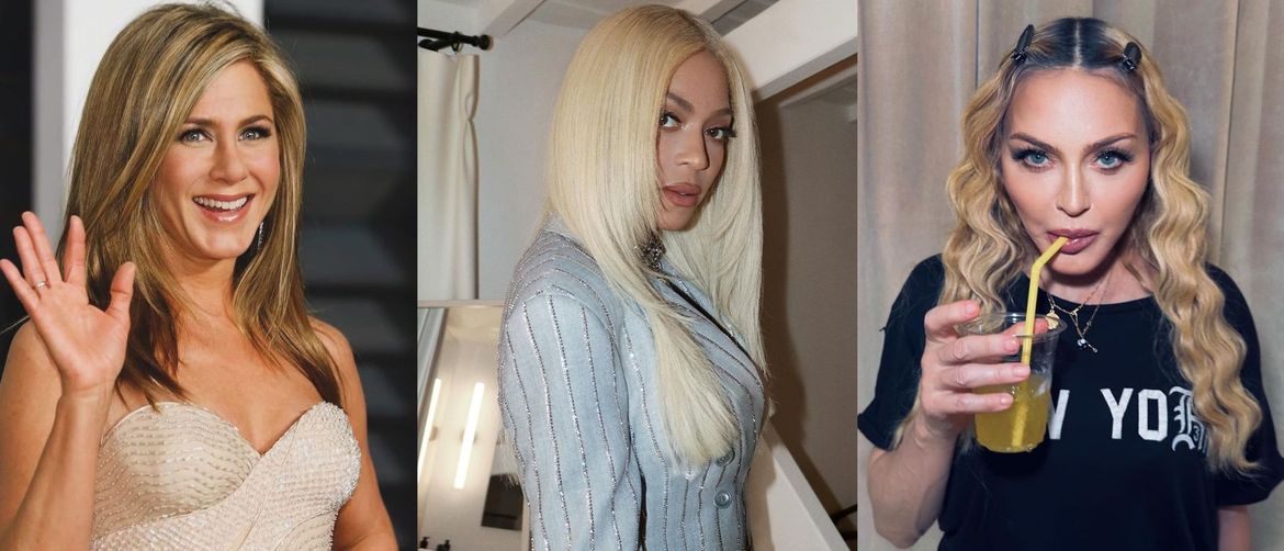 Jennifer Aniston, Beyonce, Madonna