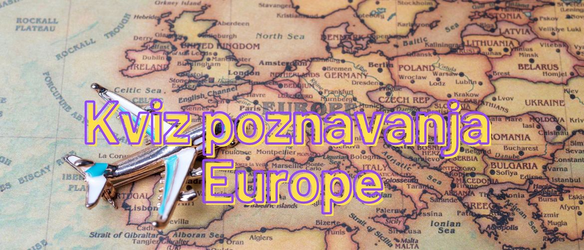 Maketa zrakoplova na karti Europe