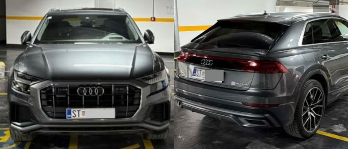 Nepropisno parkirani automobil marke Audi u Splitu