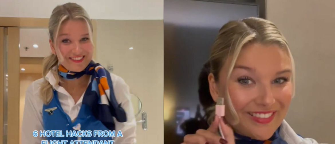 Stjurardesa Esther Sturrus kako dijeli savjete o boravku u hotelu