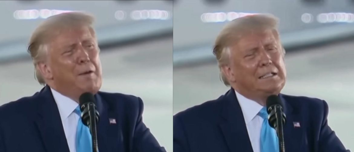 Američki predsjednik Donald Trump pri održavanju govora