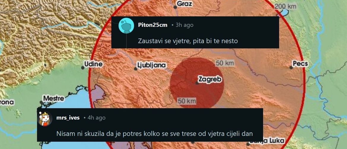 Reakcije na potres u Zagrebu