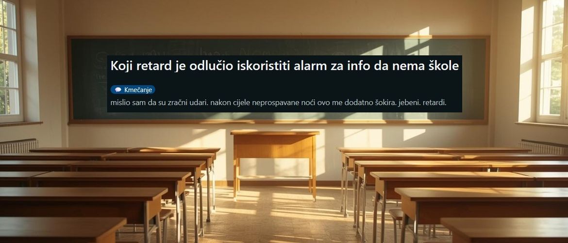 Reakcija na upozorenje o otkazivanju nastave