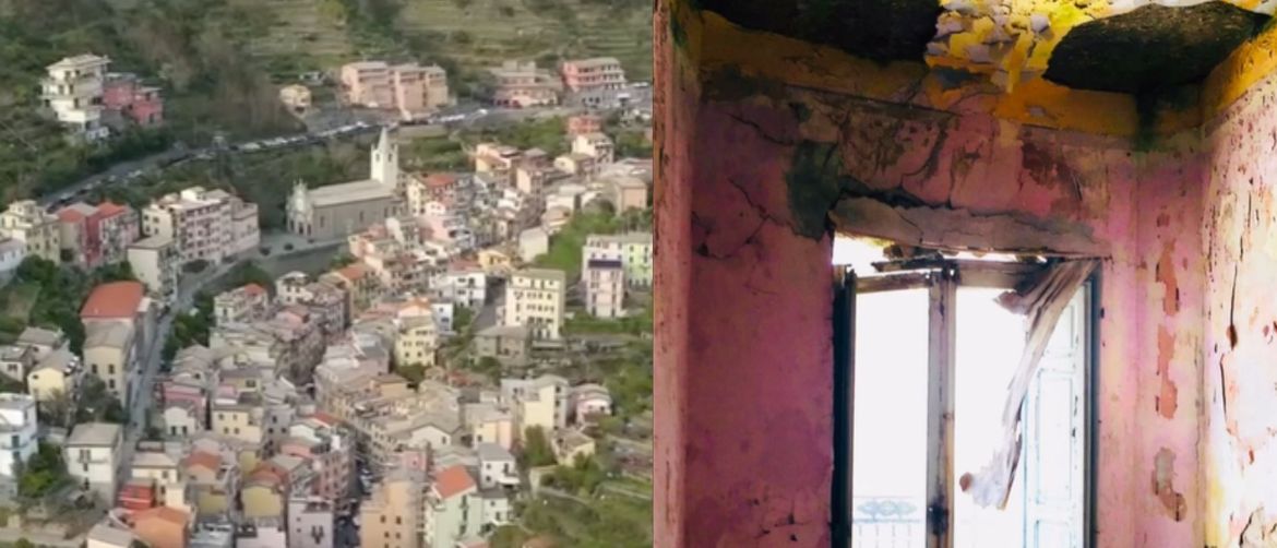 Kuće u Mussomeliju na Siciliji prije obnove