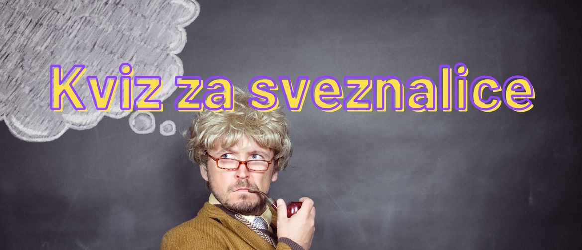 Čovjek koji zna sve i natpis kviza