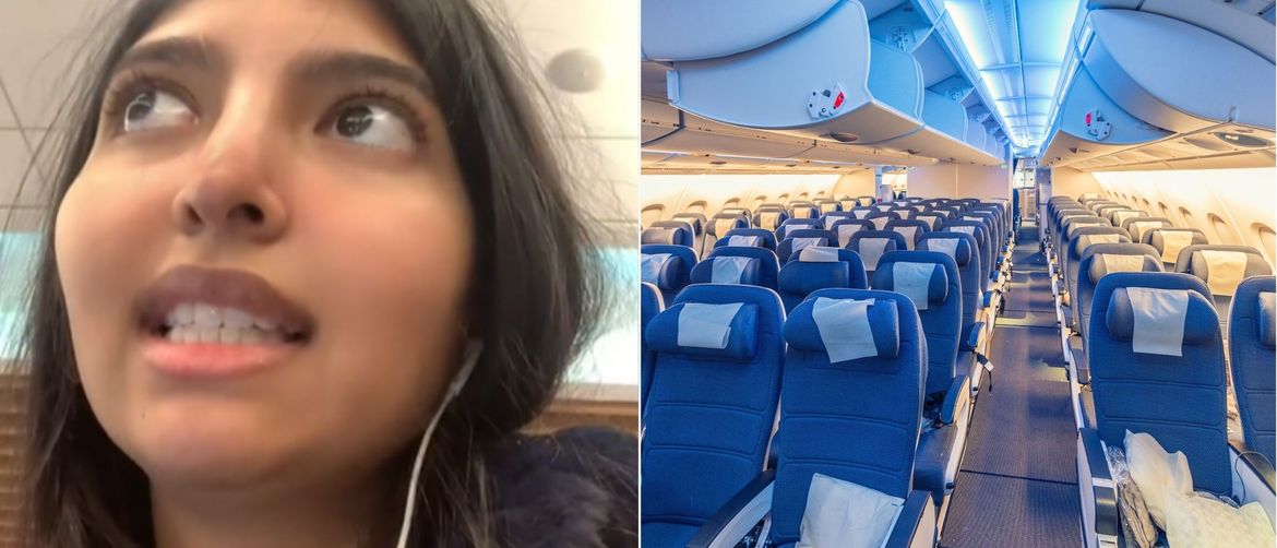 TikTokerica Surya Garg i avionska sjedala