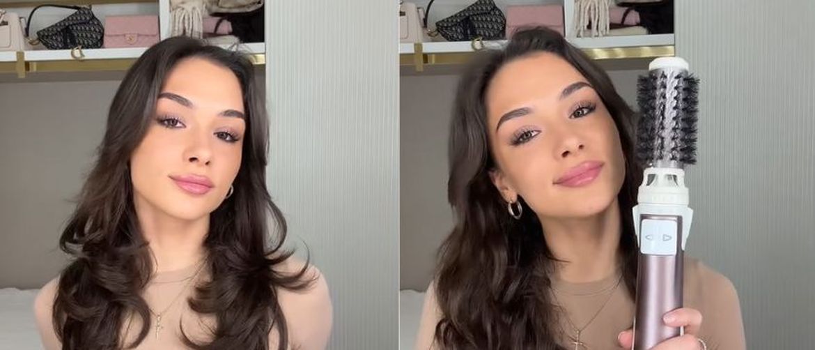 Anja Blagojević radi fen frizuru