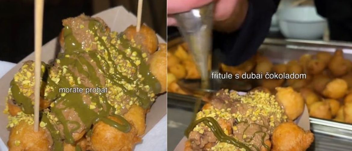 Fritule s Dubai čokoladom na zagrebačkom adventu