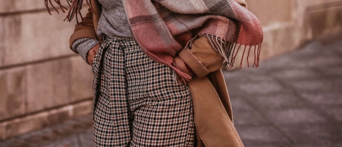 Zimski šal u outfitu