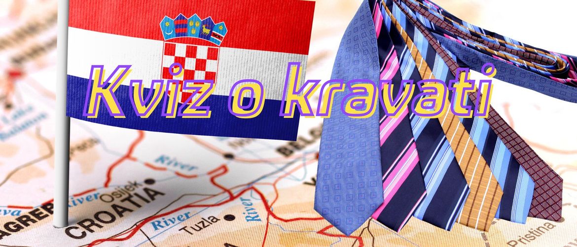 Hrvatska zastava na karti svijeta i kravate