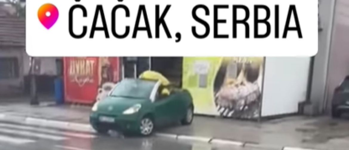 Smiješna scena u prometu iz Srbije