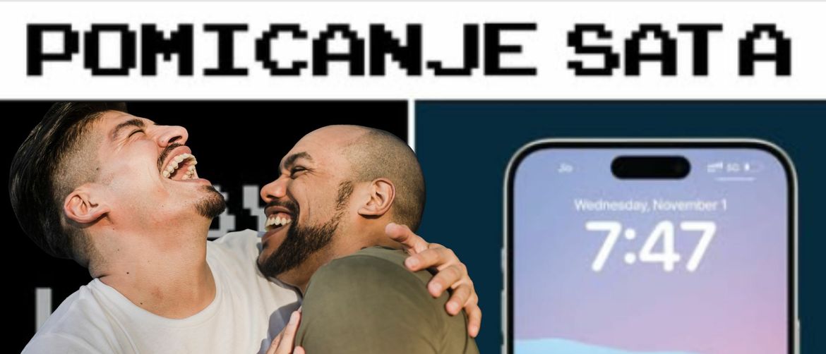 Meme o promjeni sata i muškarci kako se smiju