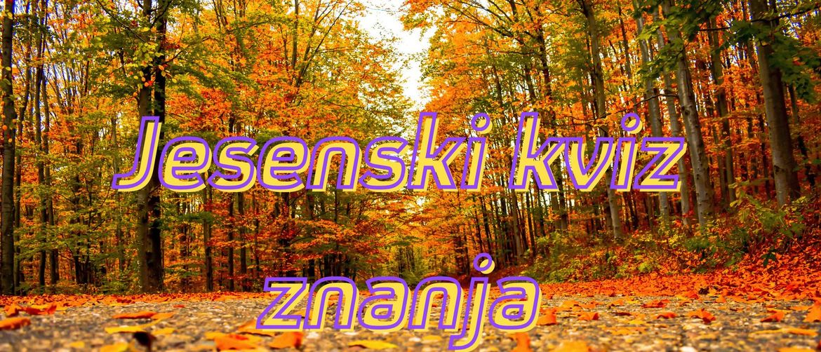 Šumski put sa šarenim lišćem u jesen