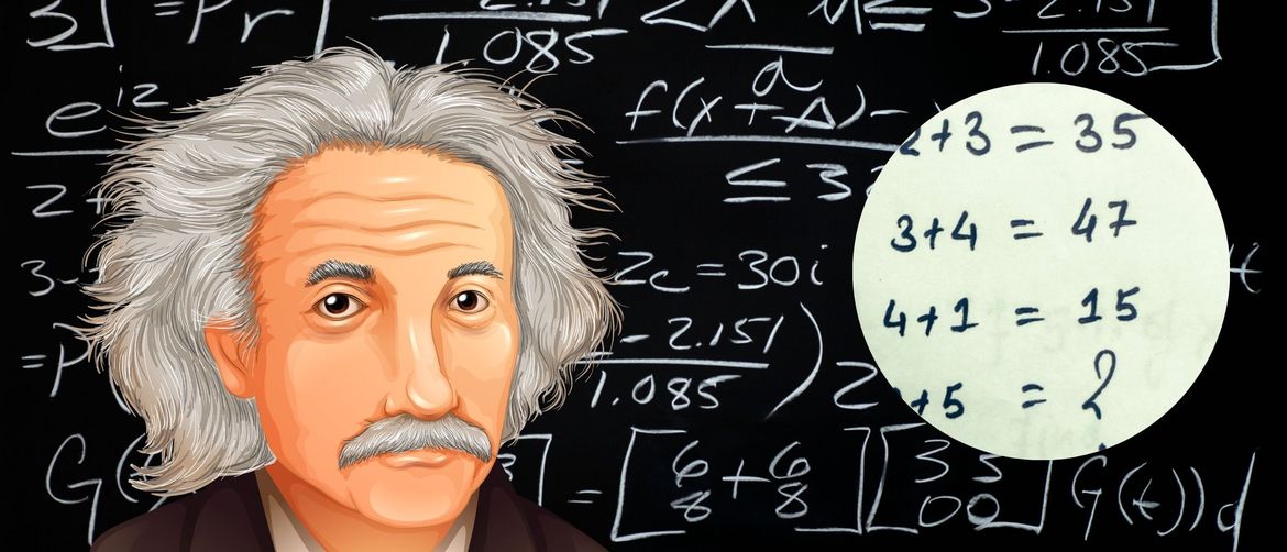 Grafika Alberta Einsteina i matematički problem