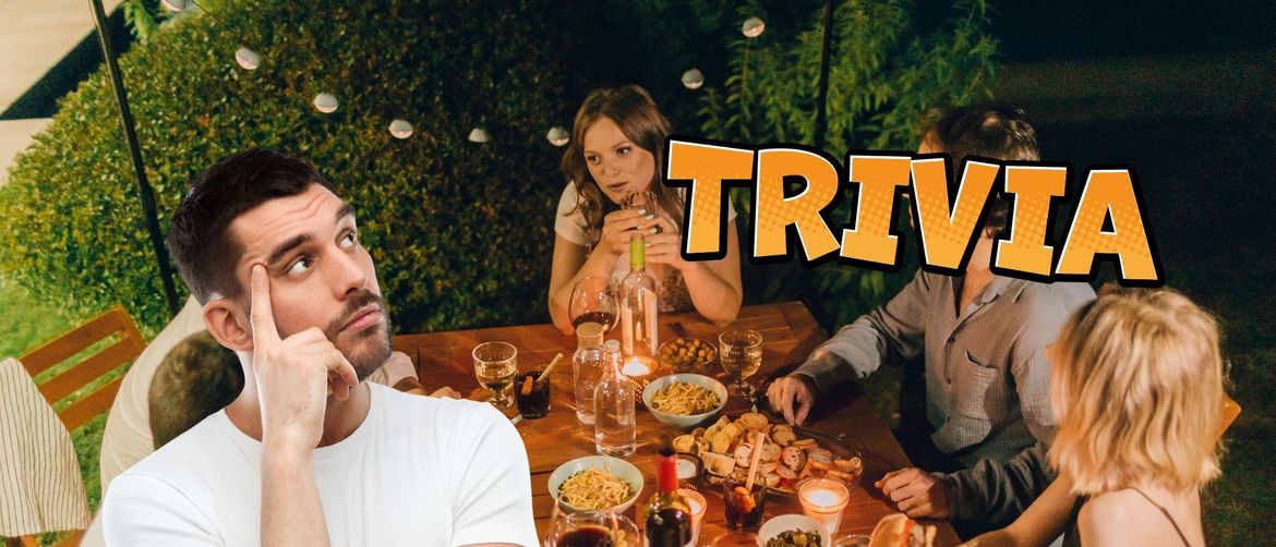 Muškarac koji razmišlja i natpis trivia