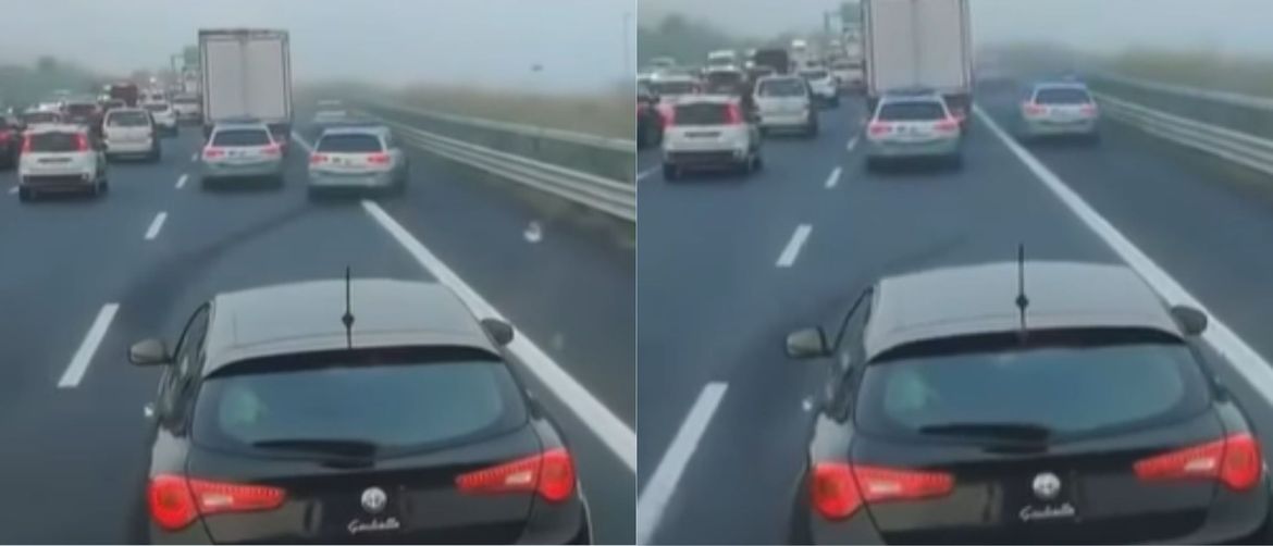 Vozila u koloni na autocesti