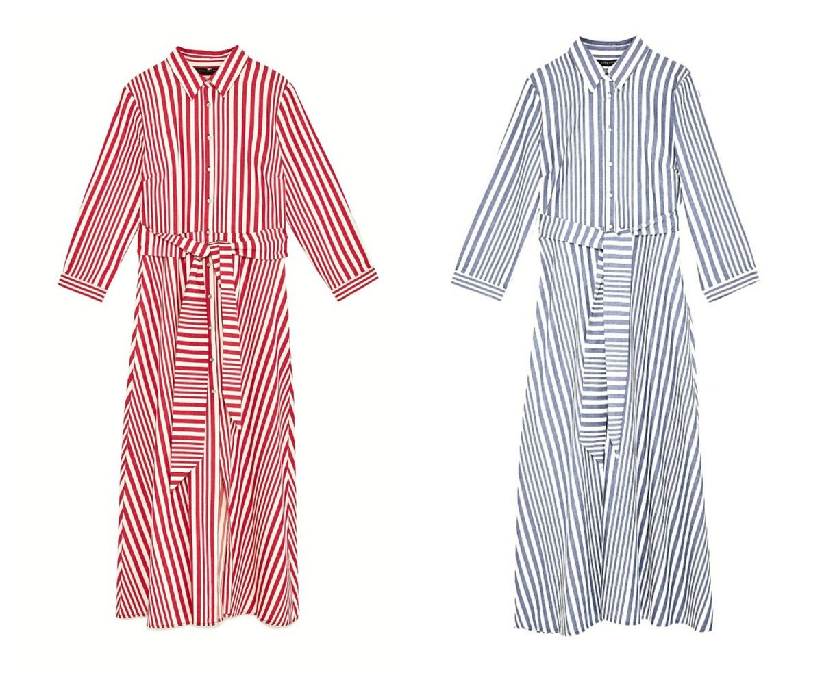 Prugaste haljine brenda Zara iz prošlogodišnjih kolekcija