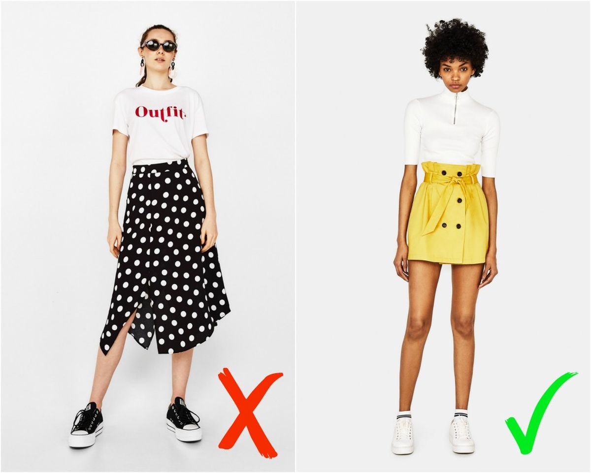 Bershka: Midi suknja (149 kn) i mini suknja (119 kn)