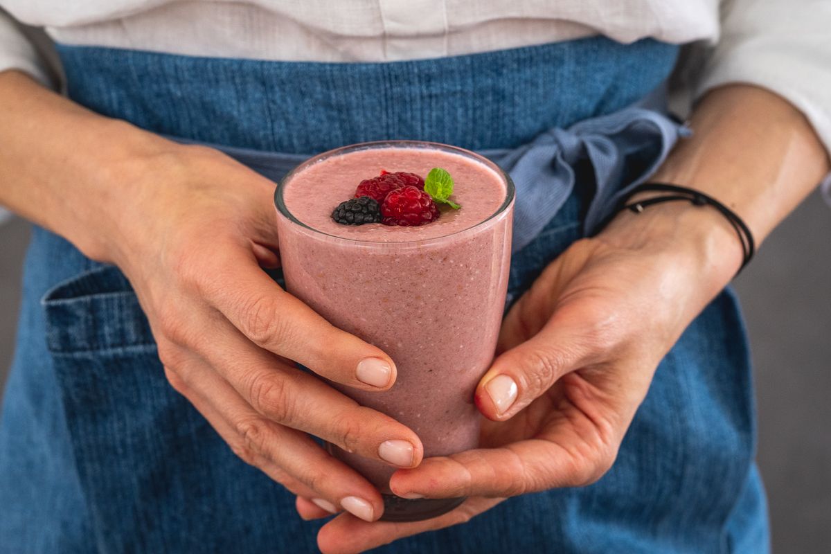 Smoothie od banana i malina