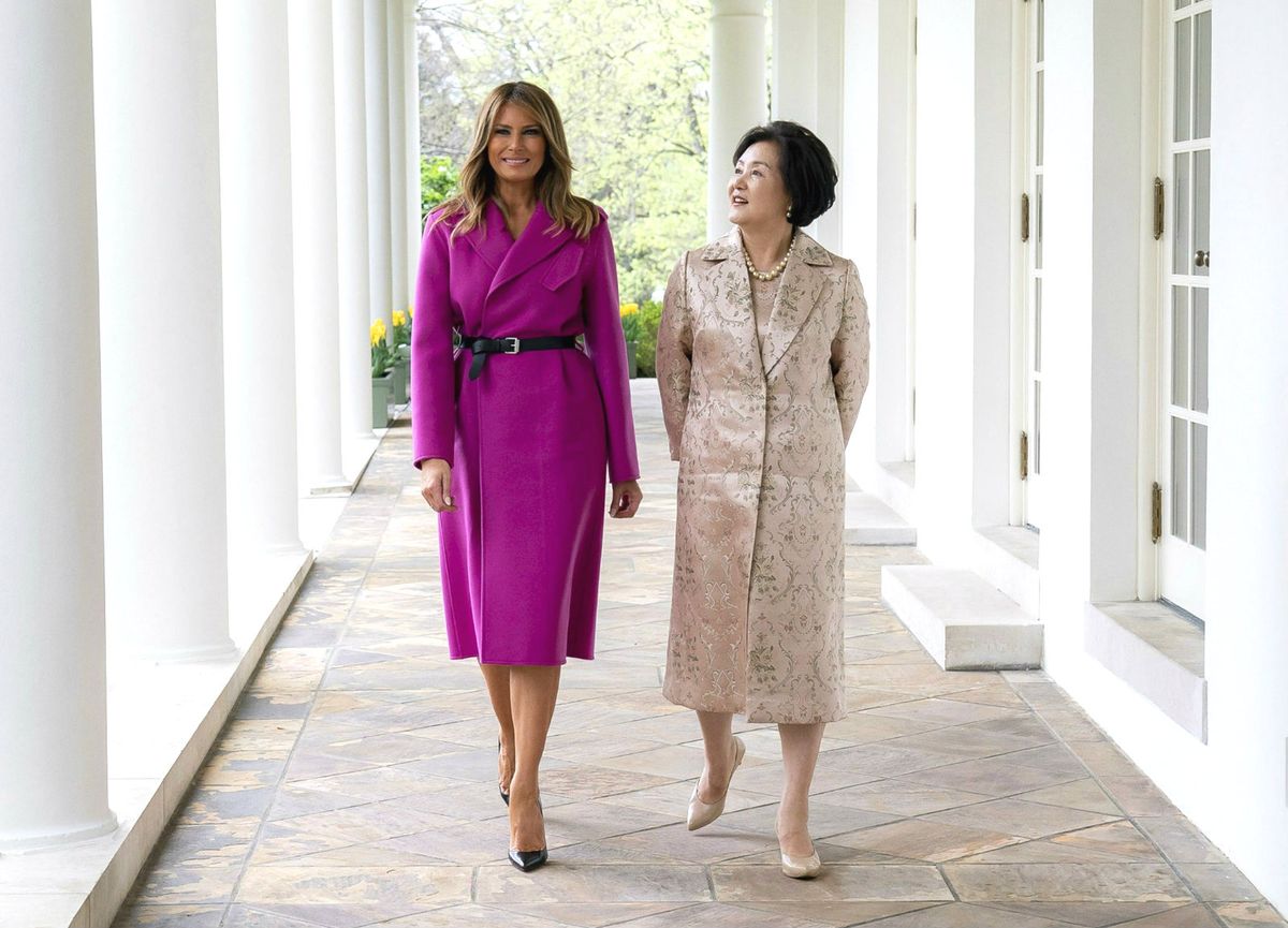 Melania u društvu južnokorejske prve dame Kim Jung-sook