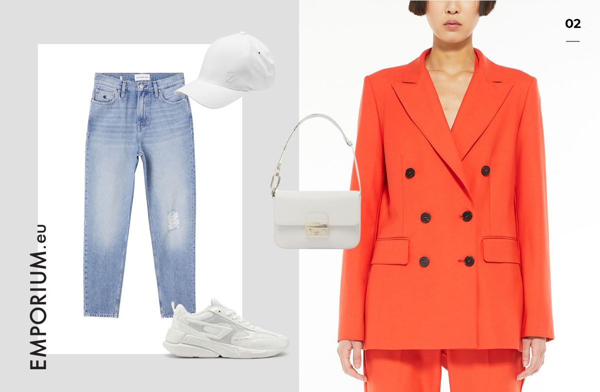 Sako Marella, traperice Calvin Klein, tenisice Diesel, torbica Furla, šilterica DIDRIKSONS