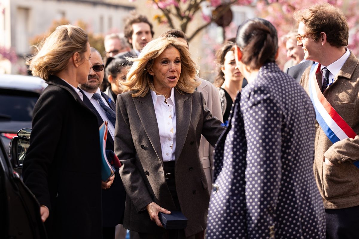 Brigitte Macron u institutu Leonce Malecot