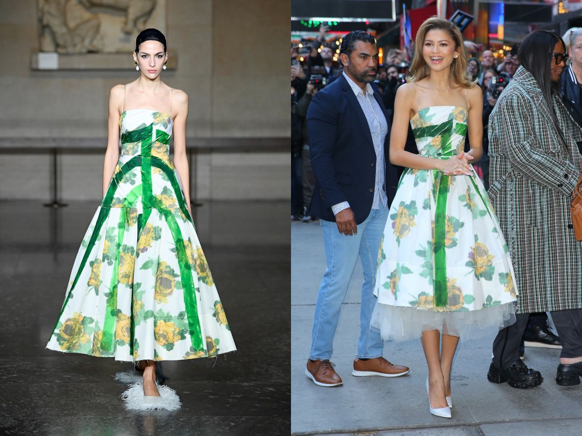 Model i Zendaya u haljini modne kuće Erdem