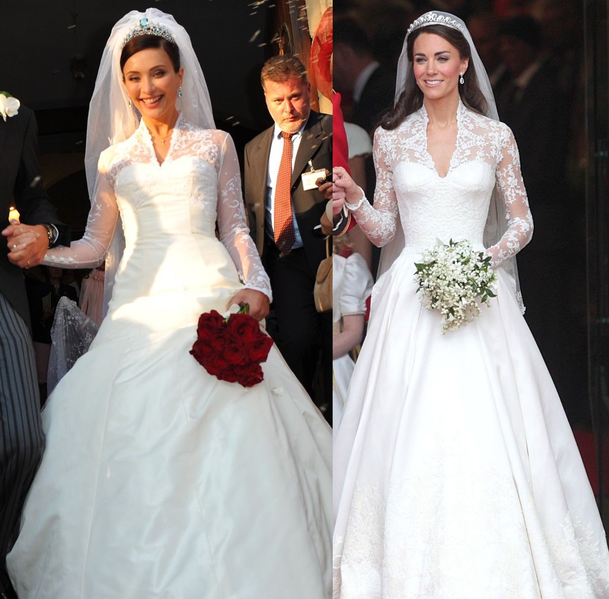 Neki vjeruju da je vjenčanica Catherine Middleton bila kopija haljine koju je Isabella Orsini nosila kada se udavala za belgijskog princa 2009.