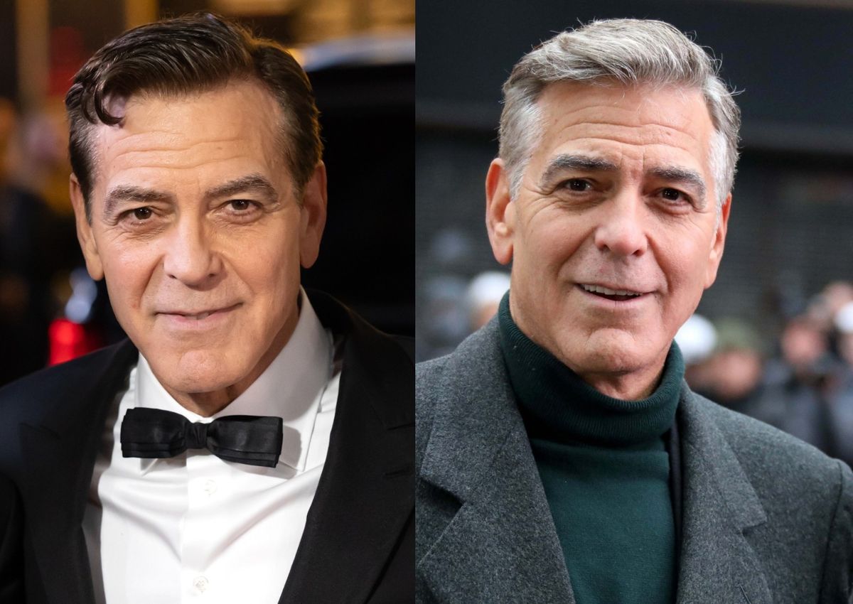 George Clooney s obojenom kosom i sijednim vlasima