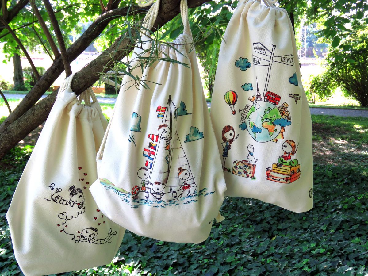 Kolo ruksaci s ilustracijama Lane Hudine iz brenda Lana's Duckass