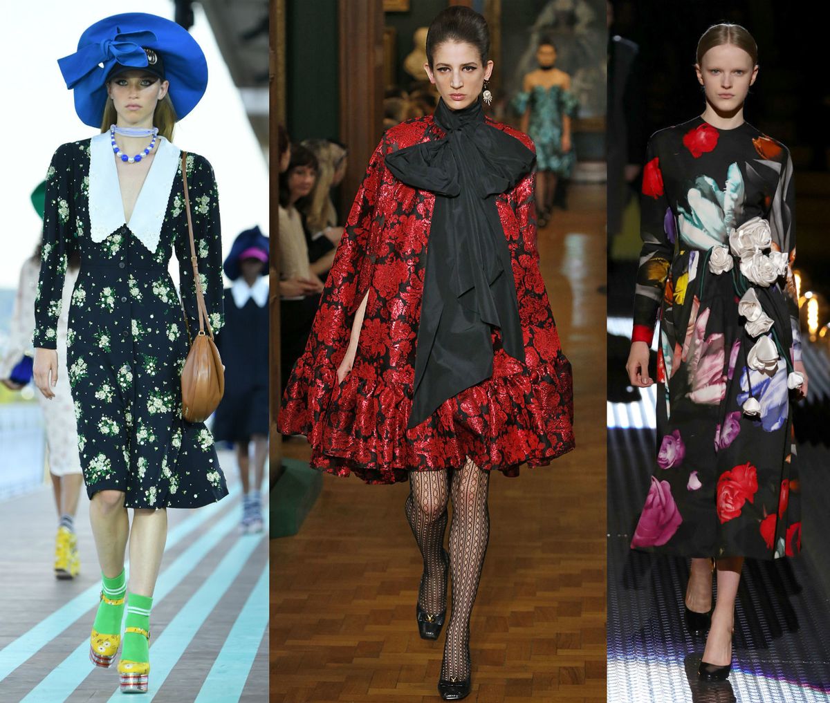 Najveći jesenski trend: crne haljine sa cvjetnim uzorkom - 2