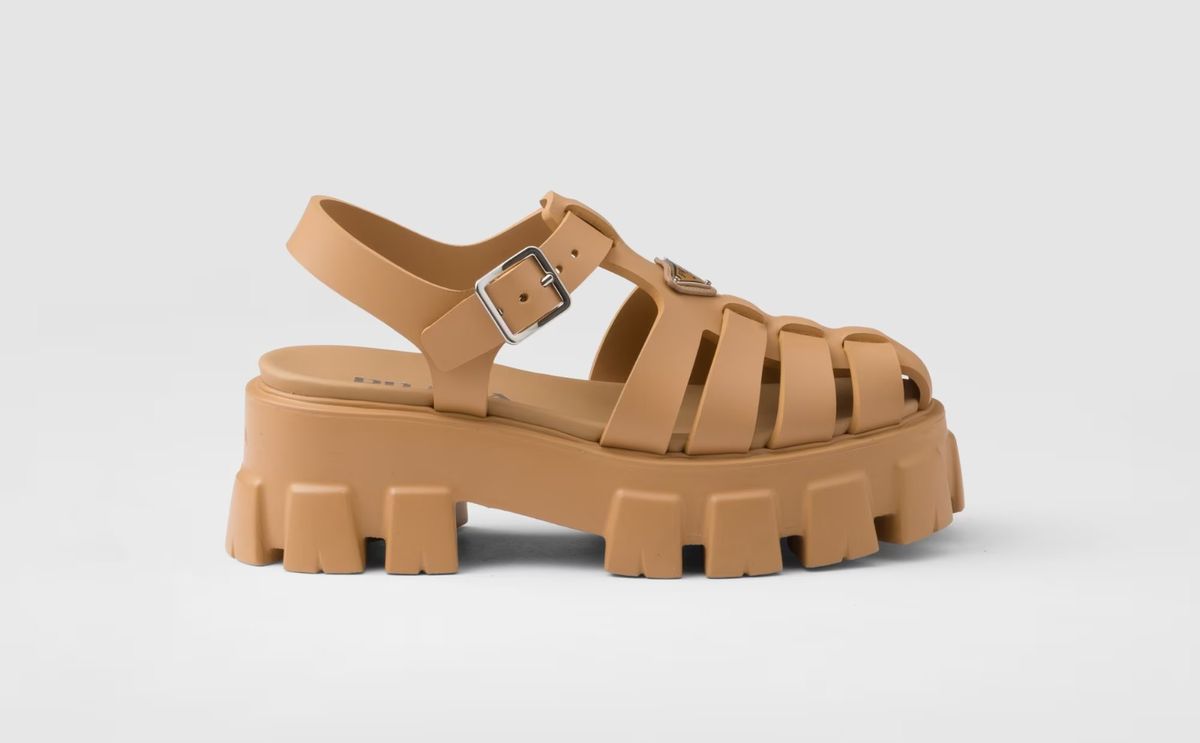 Gumene sandale Monolith, Prada, 690 eura