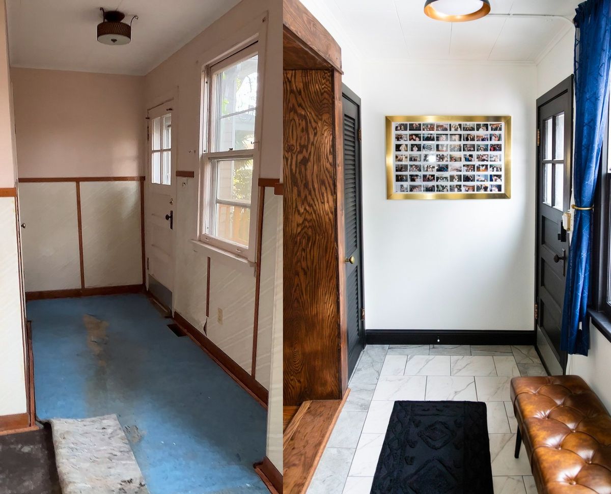 Hodnik prije i nakon renovacije