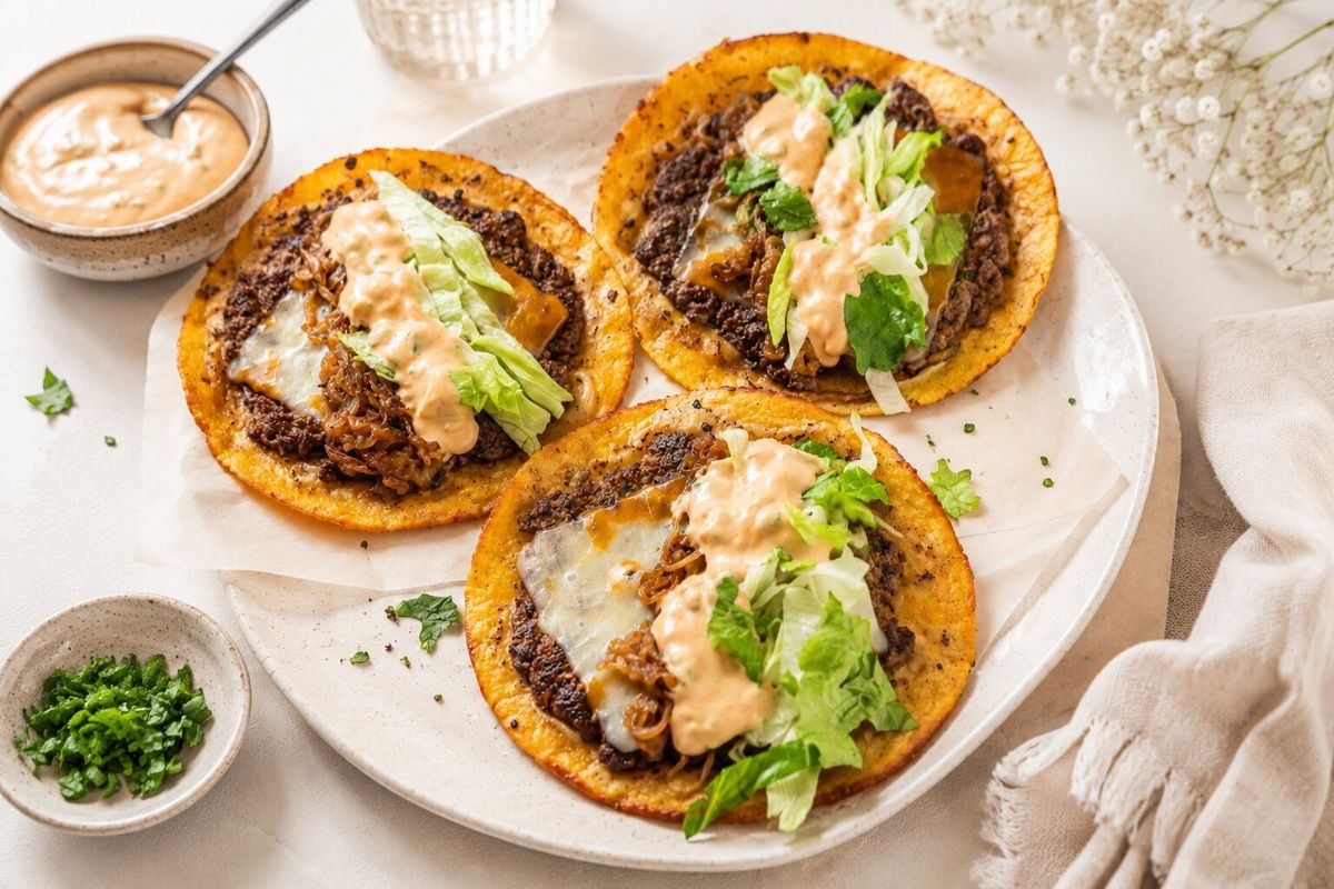 Taco burger