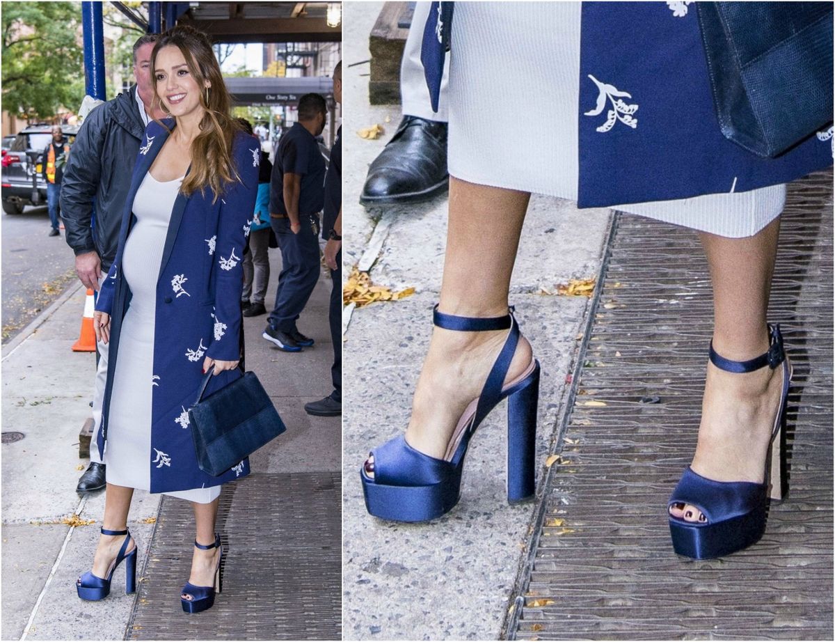 Jessica se ni u trudnoći ne odriče visokih potpetica