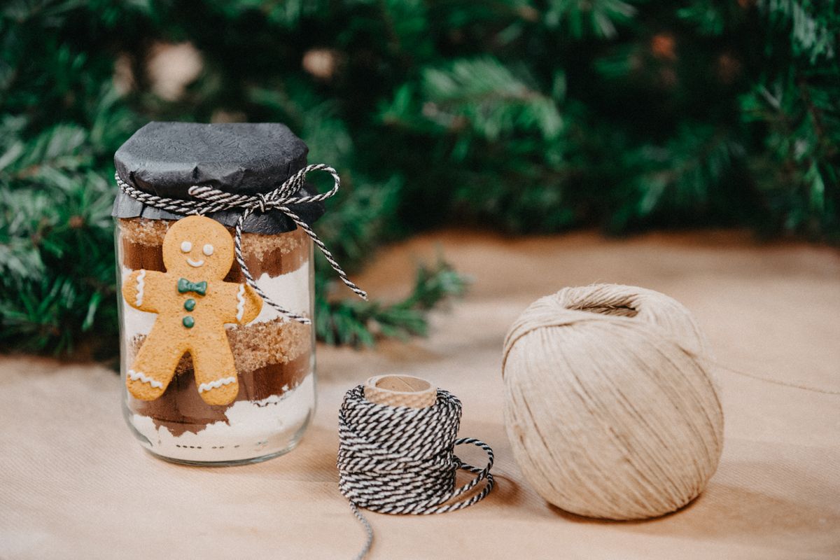 Sastojci za keksiće u staklenci