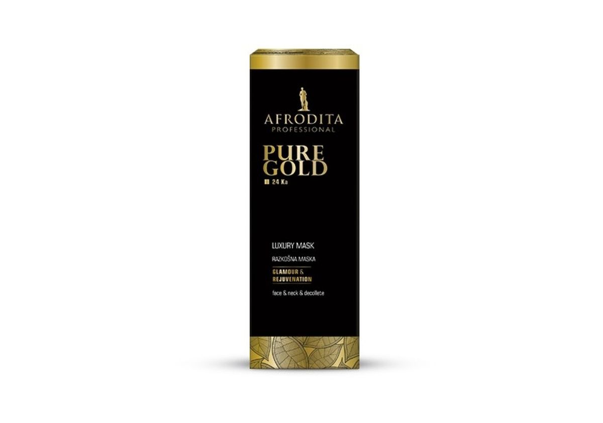 Afrodita Proffesional Pure Gold 24ka luksuzna maska, 44 eura