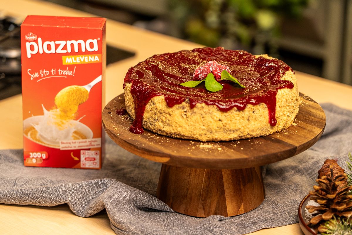 Božićni cheesecake s Plazma mljevenim keksom - 11