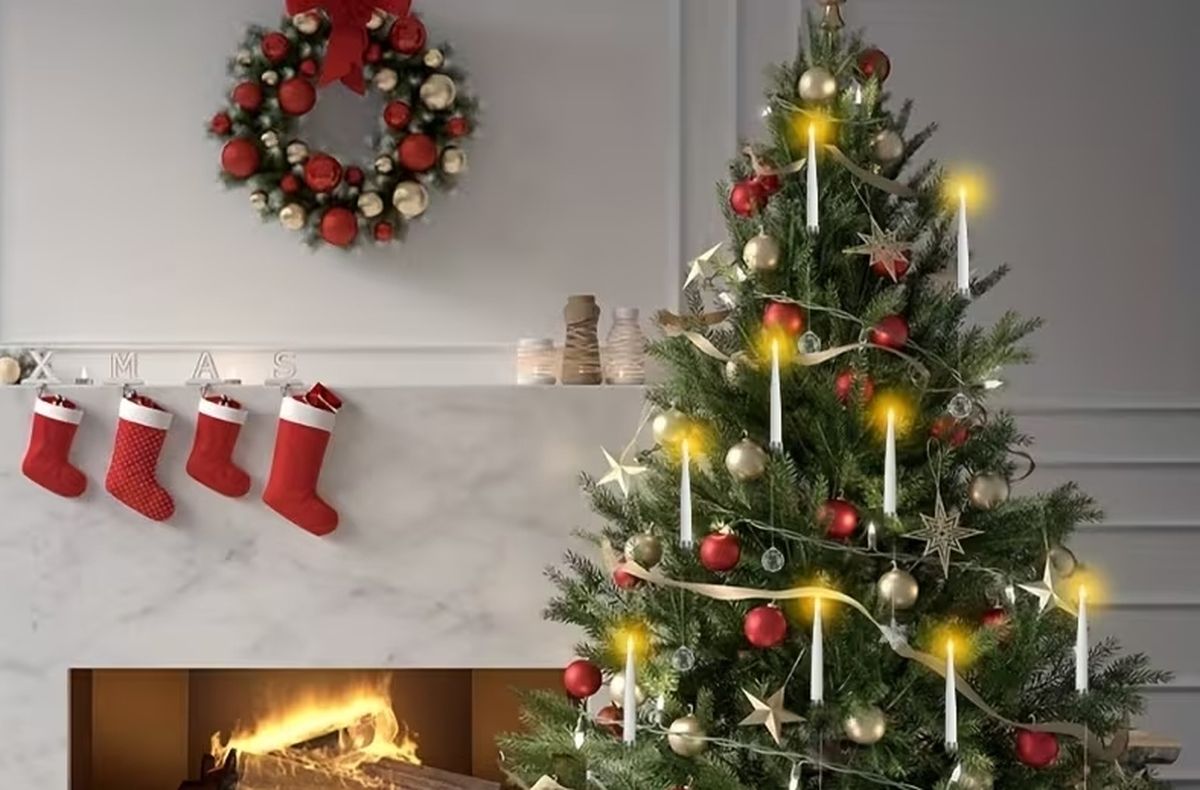 Lampice za bor u obliku svijeće