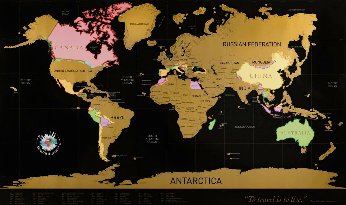 Karta svijeta scratch My Travel Map, 21,90 eura