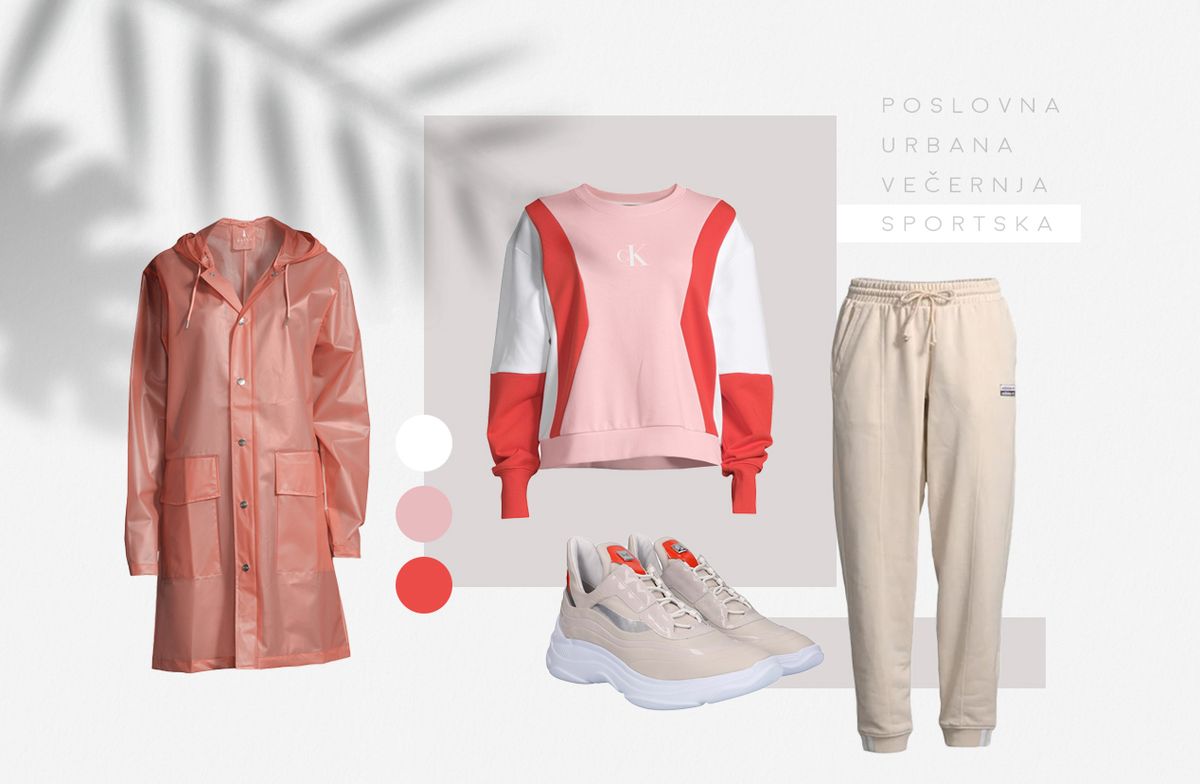 Calvin Klein Jeans majica, Adidas Original donji dio trenirke, Rains kabanica, Högl tenisice; BestSecret