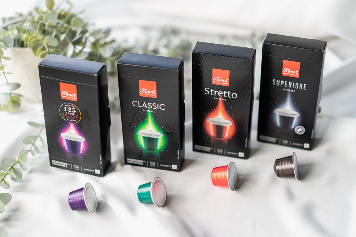 Četiri bogata okusa novih Franckovih kava u kapsulama, kompatibilnih s Nespresso aparatima