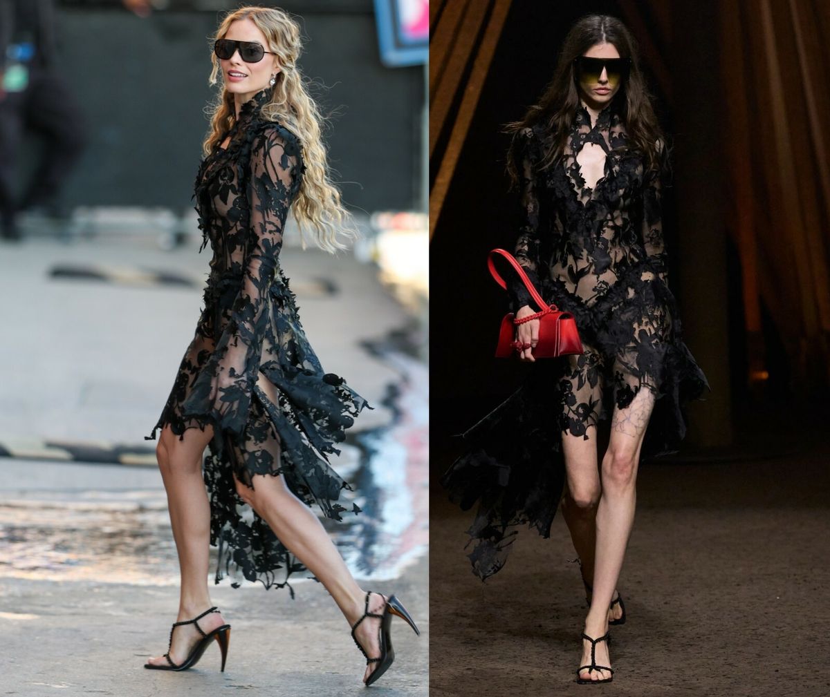 Margot Robbie u goloj haljini modne kuće Alexander McQuinn izgleda bolje i od manekenke koja je haljinu nosila na predstavljanju nove kolekcije za proljeće / ljeto 2026.