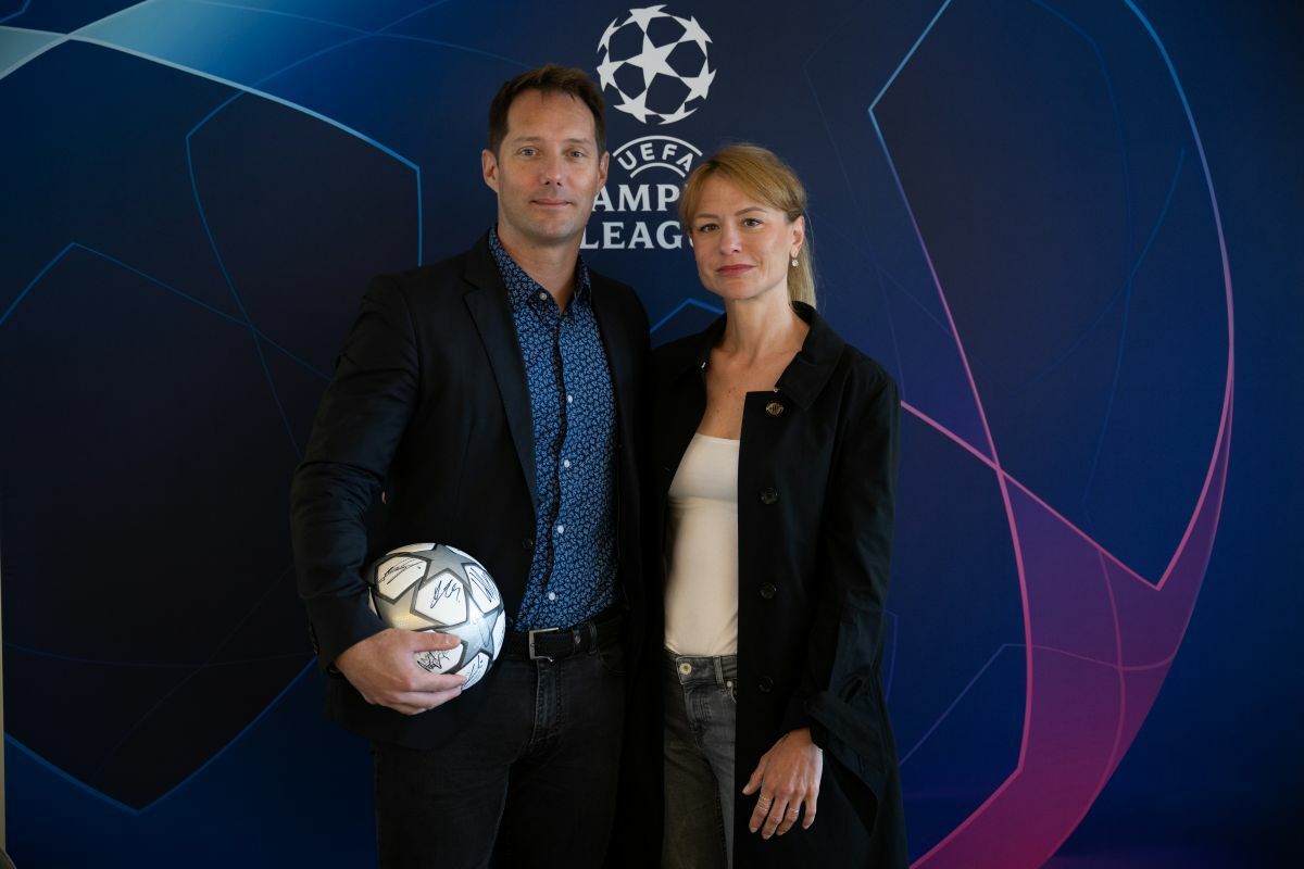 Ines Najvirt i Aleksander Čeferin