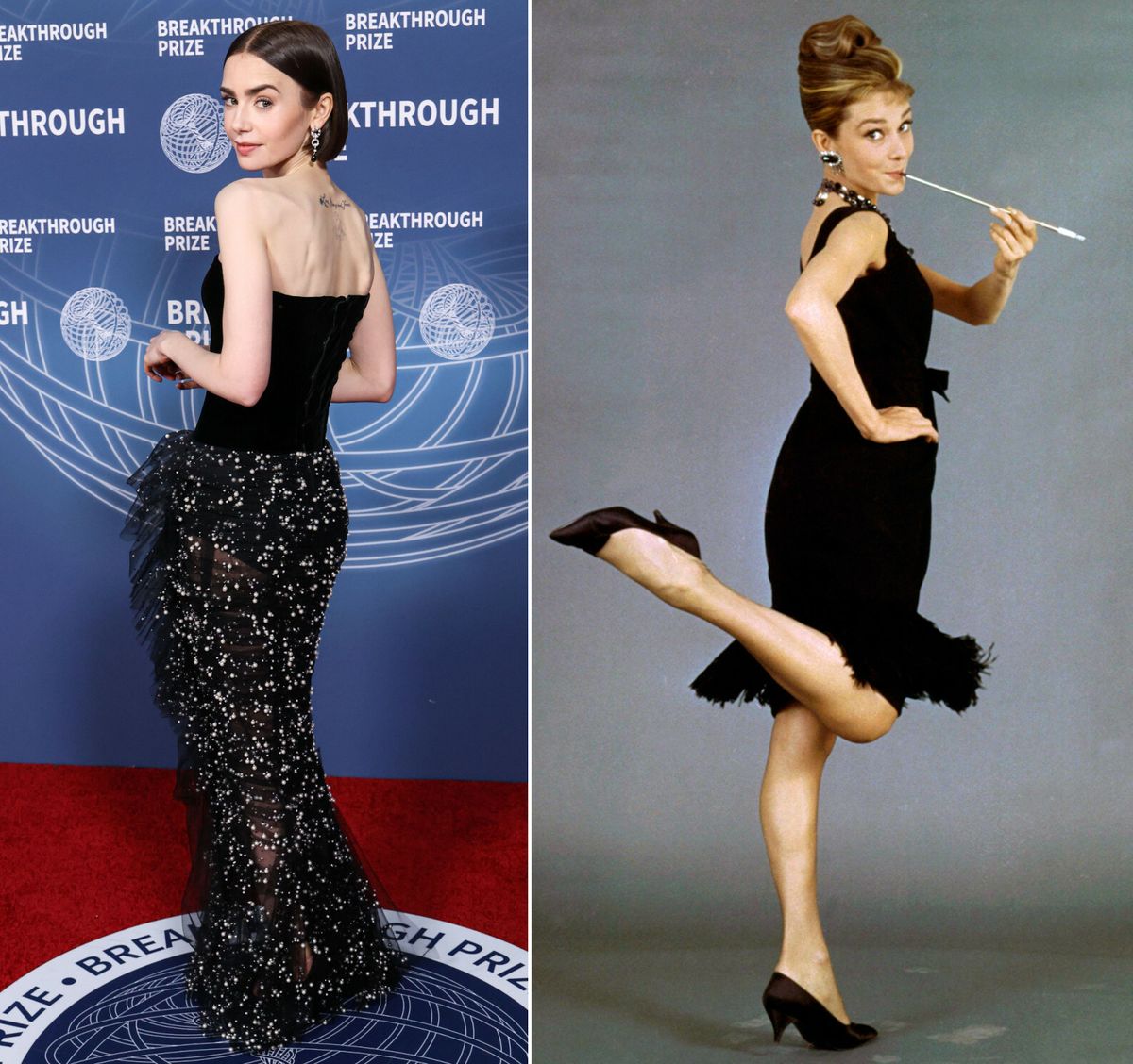 Lily Collins i Audrey Hepburn