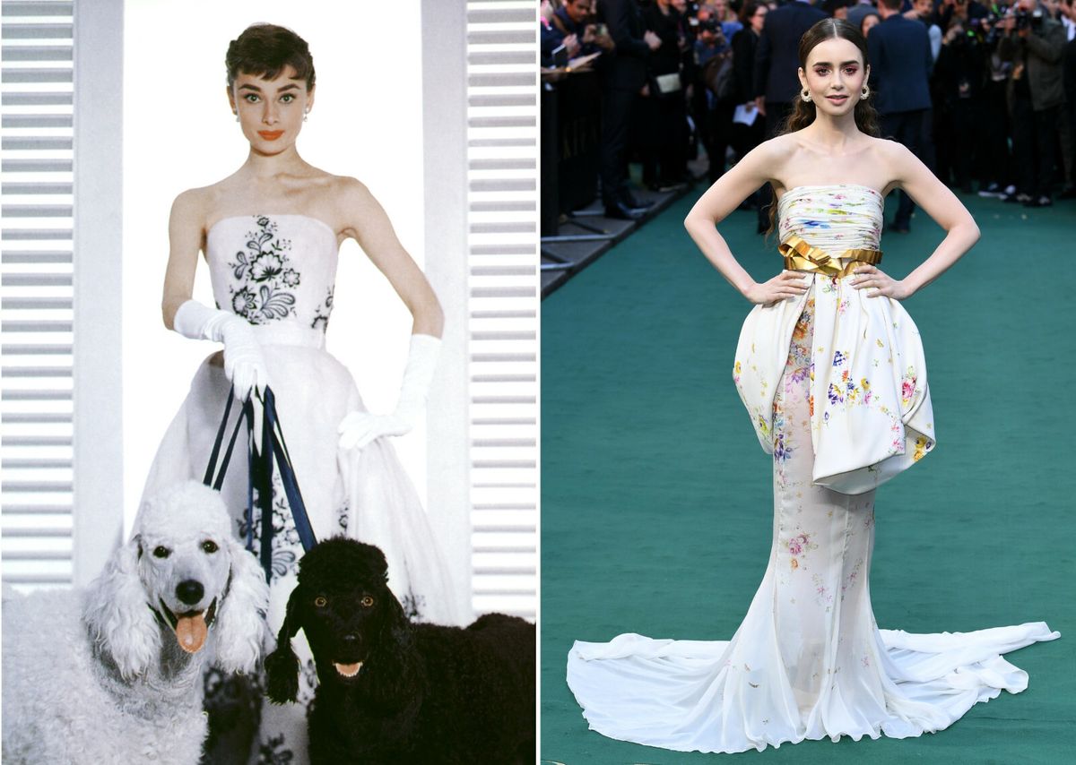 Audrey Hepburn i Lily Collins