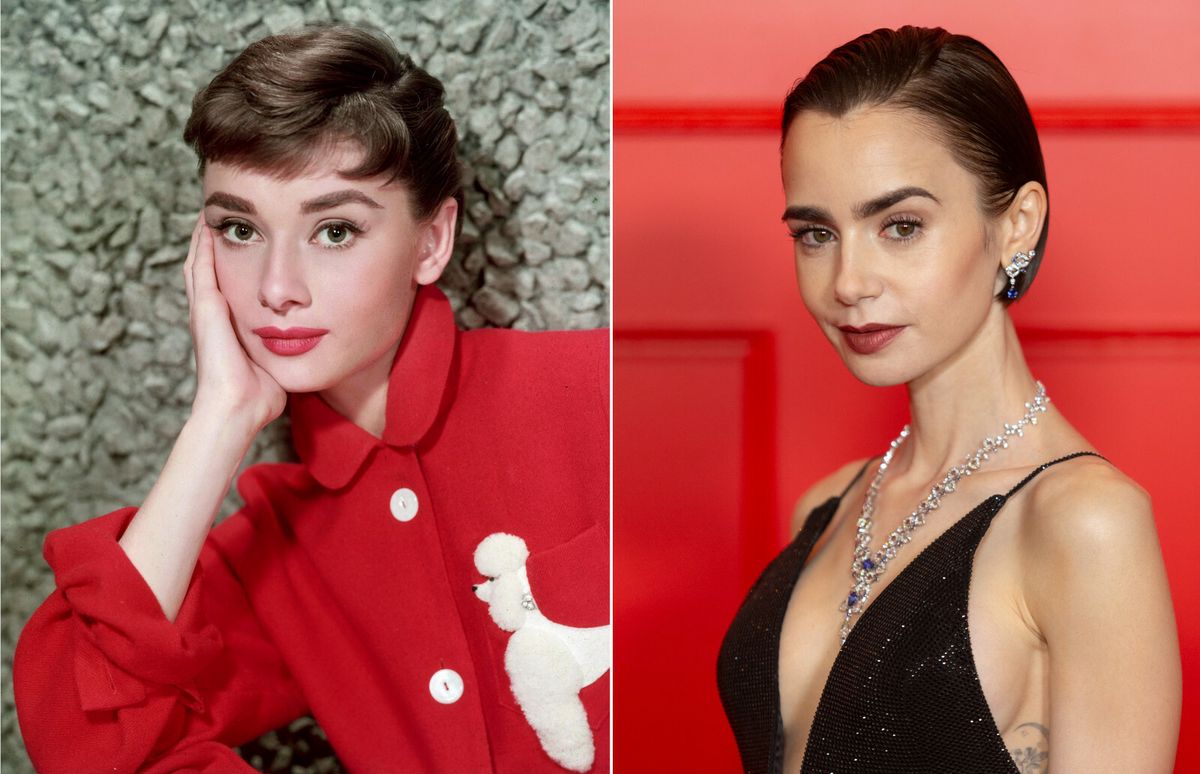Audrey Hepburn i Lily Collins