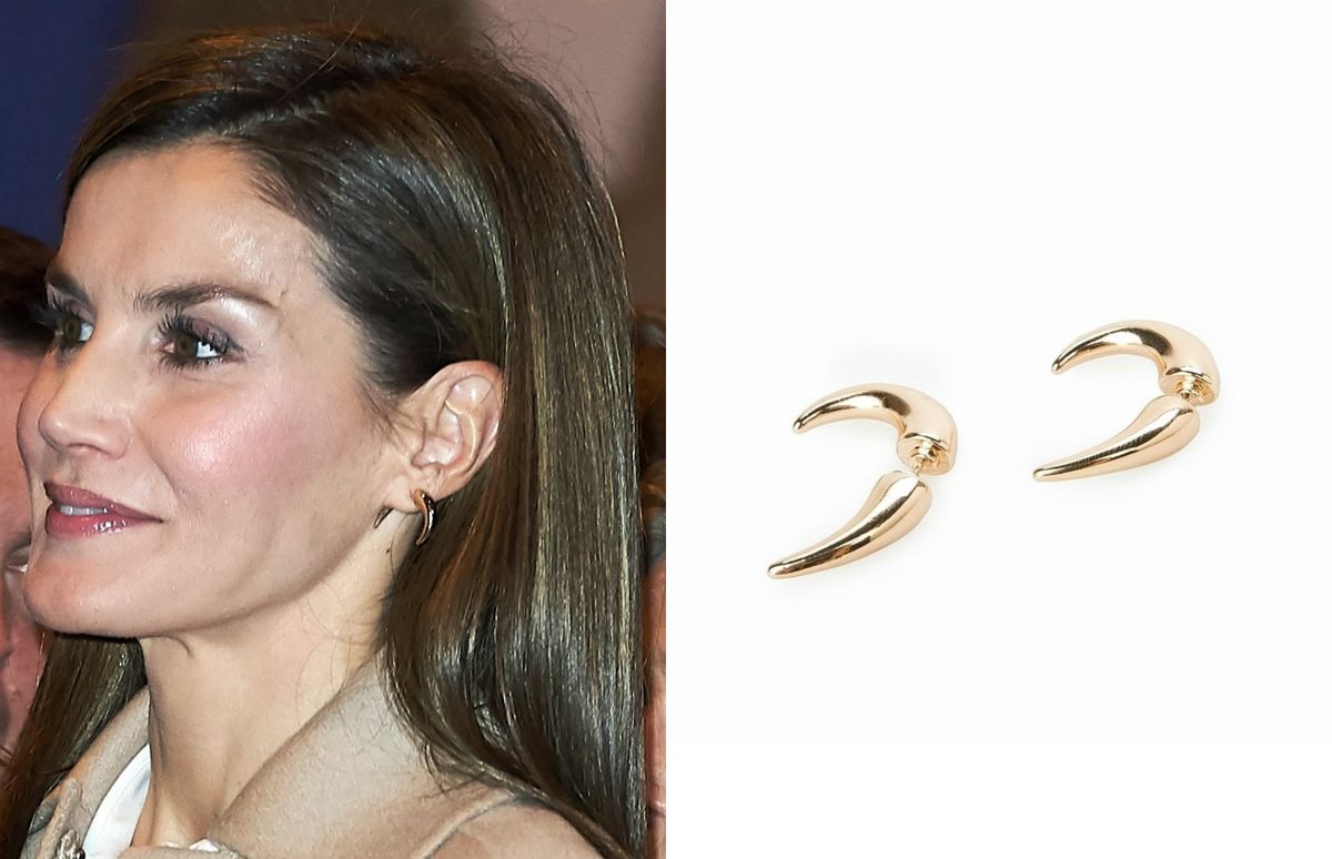 Letizia je nosila naušnice brenda Mango (Mango Outlet, 29 kn)