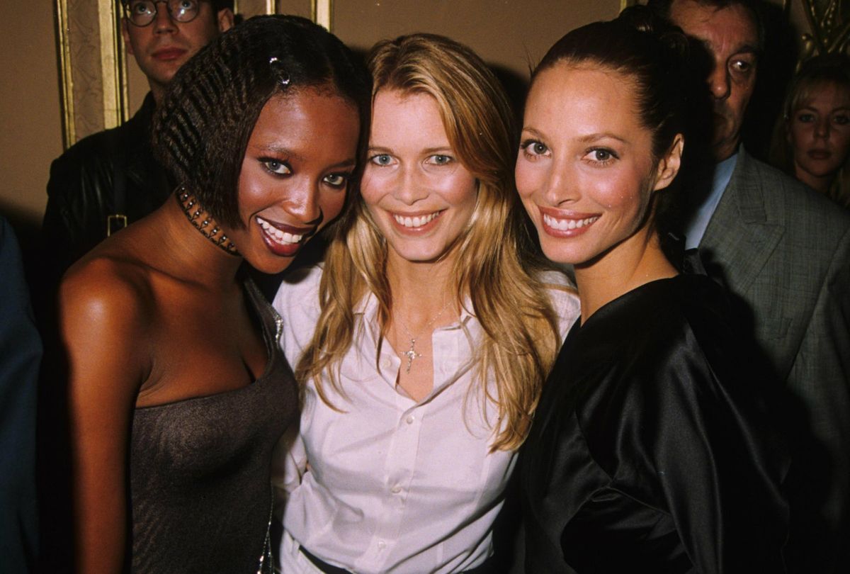 S kolegicama Naomi Campbell i Claudijom Schiffer